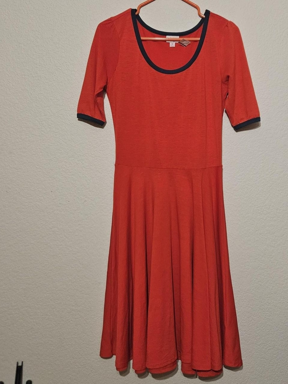 Medium Red And Blue LuLaRoe Dress